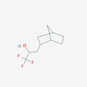 molecular formula C10H15F3O B13567691 3-(Bicyclo[2.2.1]heptan-2-yl)-1,1,1-trifluoropropan-2-ol 