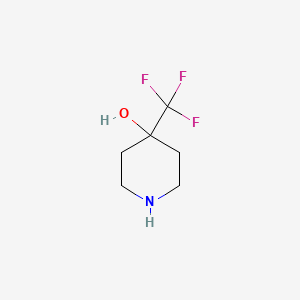 molecular formula C6H10F3NO B1356774 4-(Trifluoromethyl)piperidin-4-ol CAS No. 373603-69-1