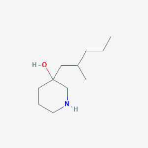 3-(2-Methylpentyl)piperidin-3-ol