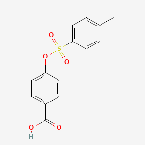 molecular formula C14H12O5S B13567745 4-(Tosyloxy)benzoic acid 