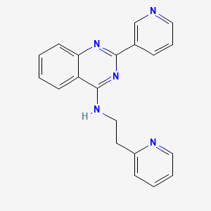 N-[2-(Pyridin-2-YL)ethyl]-2-(pyridin-3-YL)quinazolin-4-amine