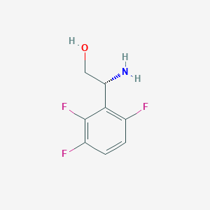 molecular formula C8H8F3NO B13567806 (2R)-2-Amino-2-(2,3,6-trifluorophenyl)ethan-1-OL 