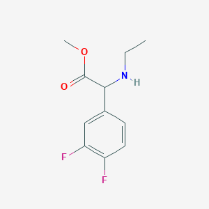 Methyl 2-(3,4-difluorophenyl)-2-(ethylamino)acetate