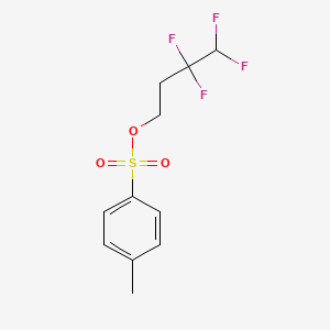 molecular formula C11H12F4O3S B13567829 3,3,4,4-Tetrafluorobutyl 4-methylbenzene-1-sulfonate 