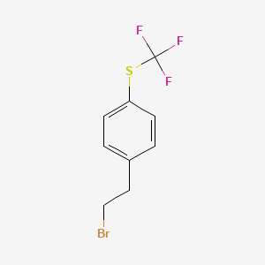 (4-(2-Bromoethyl)phenyl)(trifluoromethyl)sulfane