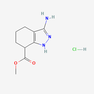 methyl 3-amino-4,5,6,7-tetrahydro-1H-indazole-7-carboxylate hydrochloride