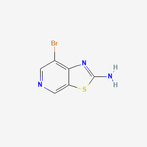 molecular formula C6H4BrN3S B13567835 7-Bromothiazolo[5,4-c]pyridin-2-amine 