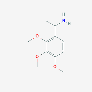 molecular formula C11H17NO3 B13567863 1-(2,3,4-Trimethoxyphenyl)ethanamine 