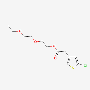 molecular formula C12H17ClO4S B13567866 2-(2-Ethoxyethoxy)ethyl 2-(5-chlorothiophen-3-yl)acetate 