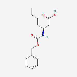 (3S)-3-{[(Benzyloxy)carbonyl]amino}heptanoic acid