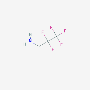 molecular formula C4H6F5N B13567908 3,3,4,4,4-Pentafluorobutan-2-amine CAS No. 1781334-71-1