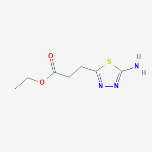 Ethyl3-(5-amino-1,3,4-thiadiazol-2-yl)propanoate