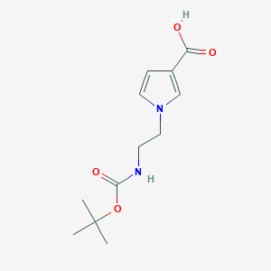 1-(2-{[(tert-butoxy)carbonyl]amino}ethyl)-1H-pyrrole-3-carboxylicacid