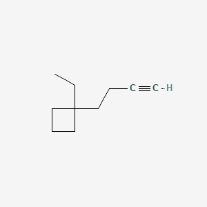 1-(But-3-yn-1-yl)-1-ethylcyclobutane