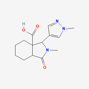 2-Methyl-3-(1-methyl-1h-pyrazol-4-yl)-1-oxooctahydro-3ah-isoindole-3a-carboxylic acid