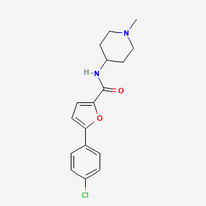 5-(4-chlorophenyl)-N-(1-methylpiperidin-4-yl)furan-2-carboxamide