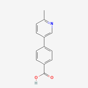 molecular formula C13H11NO2 B13568037 4-(6-Methylpyridin-3-yl)benzoic acid 