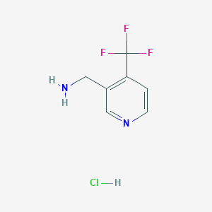 molecular formula C7H8ClF3N2 B1356805 (4-(Trifluoromethyl)pyridin-3-yl)methanamine hydrochloride CAS No. 1185138-23-1