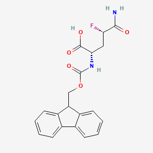 (2S,4S)-4-carbamoyl-2-({[(9H-fluoren-9-yl)methoxy]carbonyl}amino)-4-fluorobutanoicacid