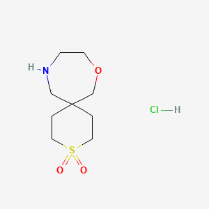 8-Oxa-3lambda6-thia-11-azaspiro[5.6]dodecane-3,3-dionehydrochloride