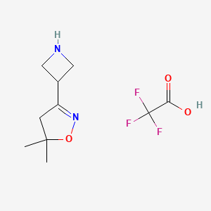 3-(Azetidin-3-yl)-5,5-dimethyl-4,5-dihydro-1,2-oxazole,trifluoroaceticacid