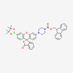 (9H-fluoren-9-yl)methyl4-[3-oxo-3'-(4,4,5,5-tetramethyl-1,3,2-dioxaborolan-2-yl)-3H-spiro[2-benzofuran-1,9'-xanthen]-6'-yl]piperazine-1-carboxylate