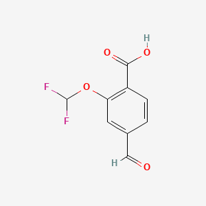 2-Difluoromethoxy-4-formylbenzoic acid