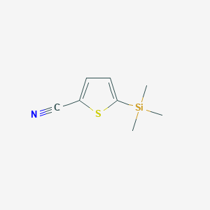 molecular formula C8H11NSSi B1356812 5-(Trimethylsilyl)thiophene-2-carbonitrile CAS No. 77998-64-2