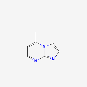 molecular formula C7H7N3 B1356814 5-甲基咪唑并[1,2-a]嘧啶 CAS No. 39567-69-6