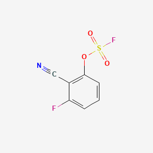 molecular formula C7H3F2NO3S B13568145 2-Cyano-3-fluorophenylfluoranesulfonate 