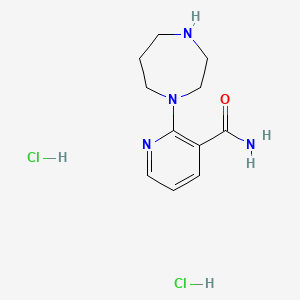 2-(1,4-Diazepan-1-yl)pyridine-3-carboxamidedihydrochloride