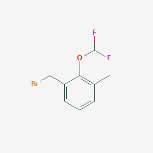 molecular formula C9H9BrF2O B13568156 2-Difluoromethoxy-3-methylbenzyl bromide 