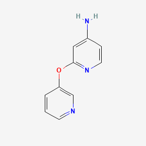 molecular formula C10H9N3O B1356816 2-(Pyridin-3-yloxy)pyridin-4-amine 