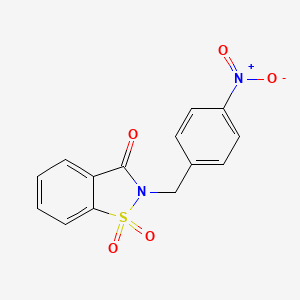 2-[(4-Nitrophenyl)methyl]-2,3-dihydro-1lambda6,2-benzothiazole-1,1,3-trione