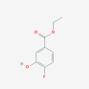 molecular formula C9H9FO3 B1356817 4-氟-3-羟基苯甲酸乙酯 CAS No. 351317-28-7