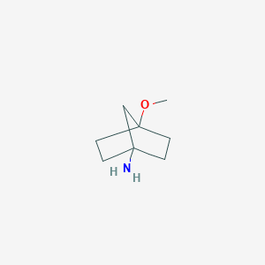 molecular formula C8H15NO B13568187 4-Methoxynorbornan-1-amine 