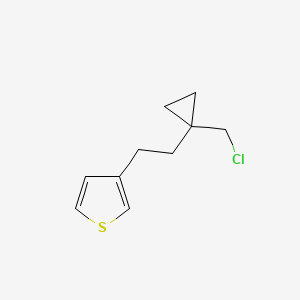 3-(2-(1-(Chloromethyl)cyclopropyl)ethyl)thiophene