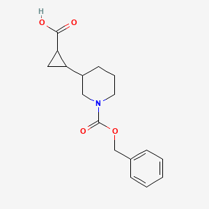 2-{1-[(Benzyloxy)carbonyl]piperidin-3-yl}cyclopropane-1-carboxylic acid