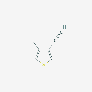 molecular formula C7H6S B13568228 3-Ethynyl-4-methylthiophene 