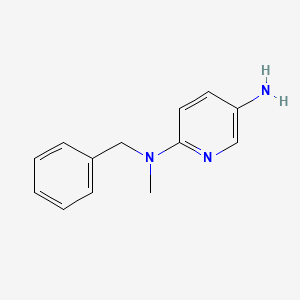 molecular formula C13H15N3 B1356823 2-N-benzyl-2-N-methylpyridine-2,5-diamine CAS No. 181114-67-0