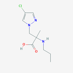 3-(4-Chloro-1h-pyrazol-1-yl)-2-methyl-2-(propylamino)propanoic acid