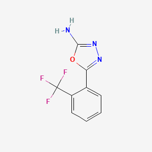 molecular formula C9H6F3N3O B1356826 5-[2-(三氟甲基)苯基]-1,3,4-噁二唑-2-胺 CAS No. 5711-62-6