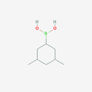 molecular formula C8H17BO2 B13568260 (3,5-Dimethylcyclohexyl)boronic acid 