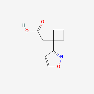 2-[1-(1,2-Oxazol-3-yl)cyclobutyl]aceticacid