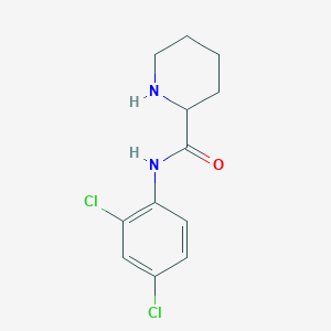 molecular formula C12H14Cl2N2O B1356829 N-(2,4-Dichlorophenyl)piperidine-2-carboxamide 