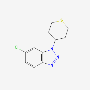 6-chloro-1-(thian-4-yl)-1H-1,2,3-benzotriazole