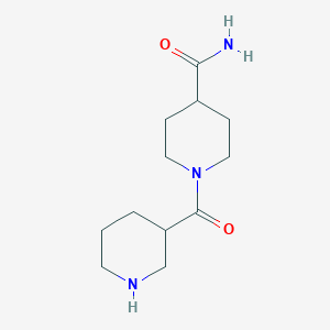 molecular formula C12H21N3O2 B1356832 1-(哌啶-3-羰基)-哌啶-4-羧酸酰胺 CAS No. 886508-24-3