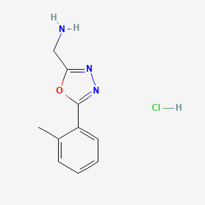 1-[5-(2-Methylphenyl)-1,3,4-oxadiazol-2-yl]methanaminehydrochloride