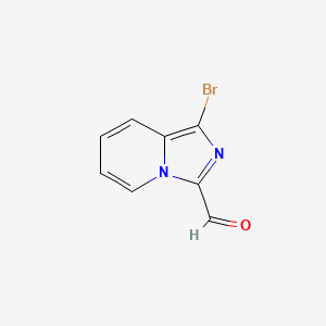 molecular formula C8H5BrN2O B13568371 1-Bromoimidazo[1,5-a]pyridine-3-carbaldehyde 