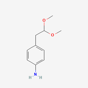 molecular formula C10H15NO2 B1356839 4-(2,2-二甲氧基乙基)苯胺 CAS No. 392630-73-8